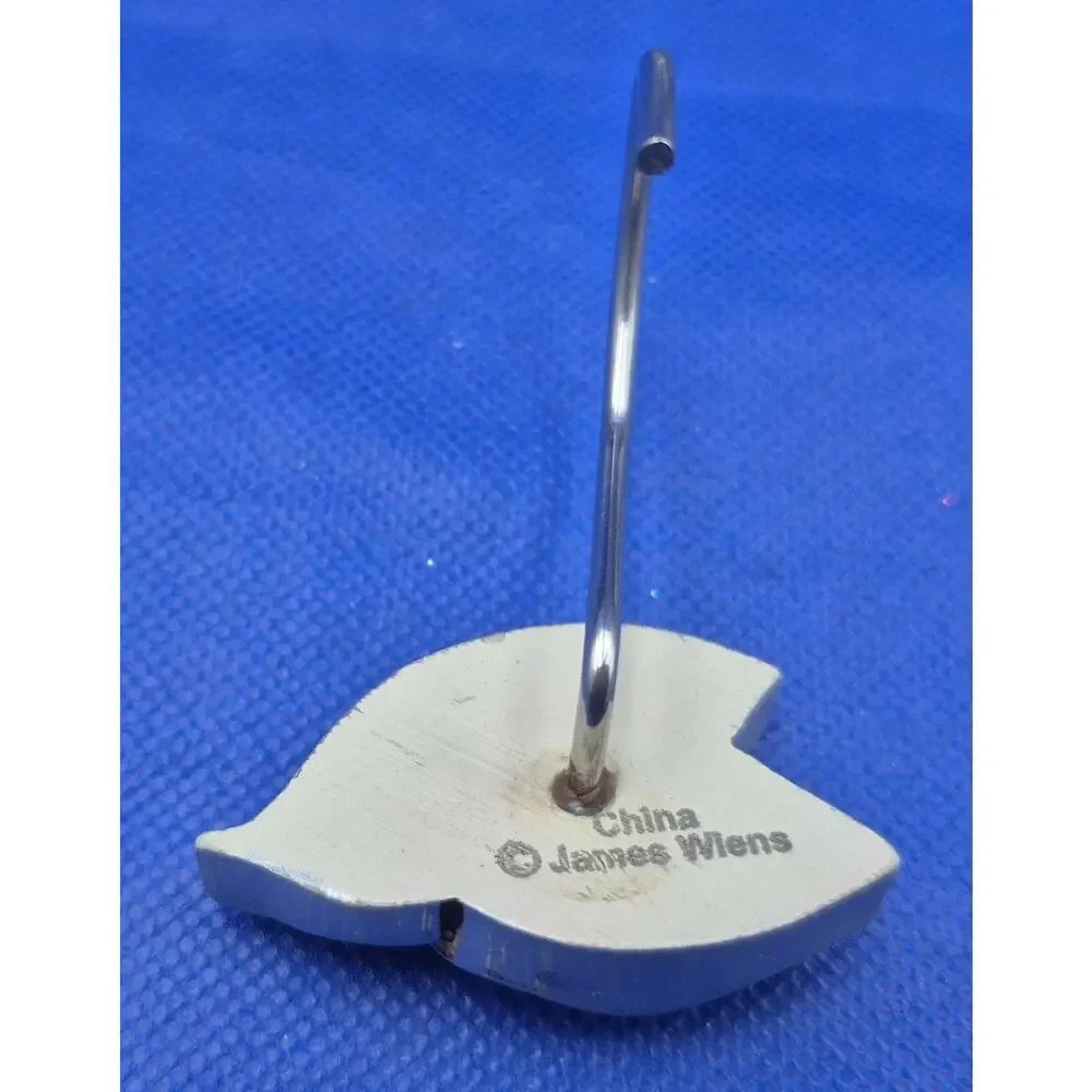James Wiens Silvertone Double Leaf Shower Curtain Hooks Set of 12 Resin & Metal